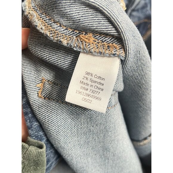 So Wide Leg Flare Jeans Sz 32 / 14 Y2K 90s Grunge Skater Retro - Picture 5 of 5